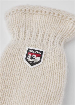 Basic wool mittens Offwhite Hestra